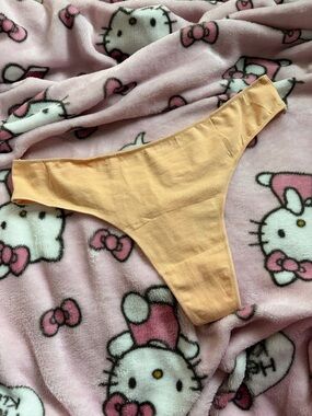 Peach Cotton Thong